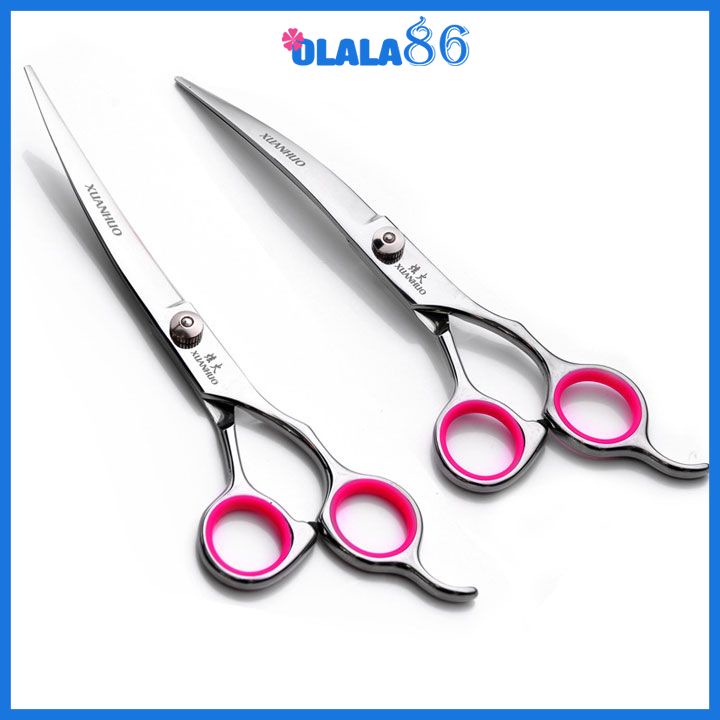 Bộ 2 kéo cắt tóc, tỉa tóc,tỉa lông thú 6inch cao cấp, tiện lợi, tặng kèm lược nhựa