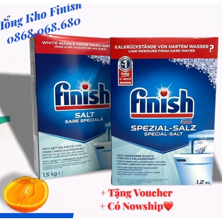 Muối rửa bát Finish loại nhỏ 1,2kg ( Đức )