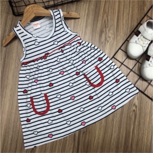 (ib chọn màu ) váy cotton 4c ba lỗ bé gái babydoll 8-21 kg