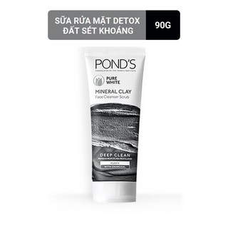 Sữa rửa mặt đất sét khoáng detox sạch sâu dạng hạt Pond's Pure white 90 gr