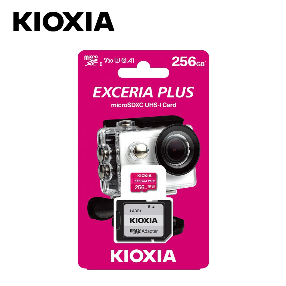 Thẻ nhớ MicroSDXC Kioxia Exceria Plus 256GB U3 4K V30 A1 R100MB/s W85MB/s (Tím)