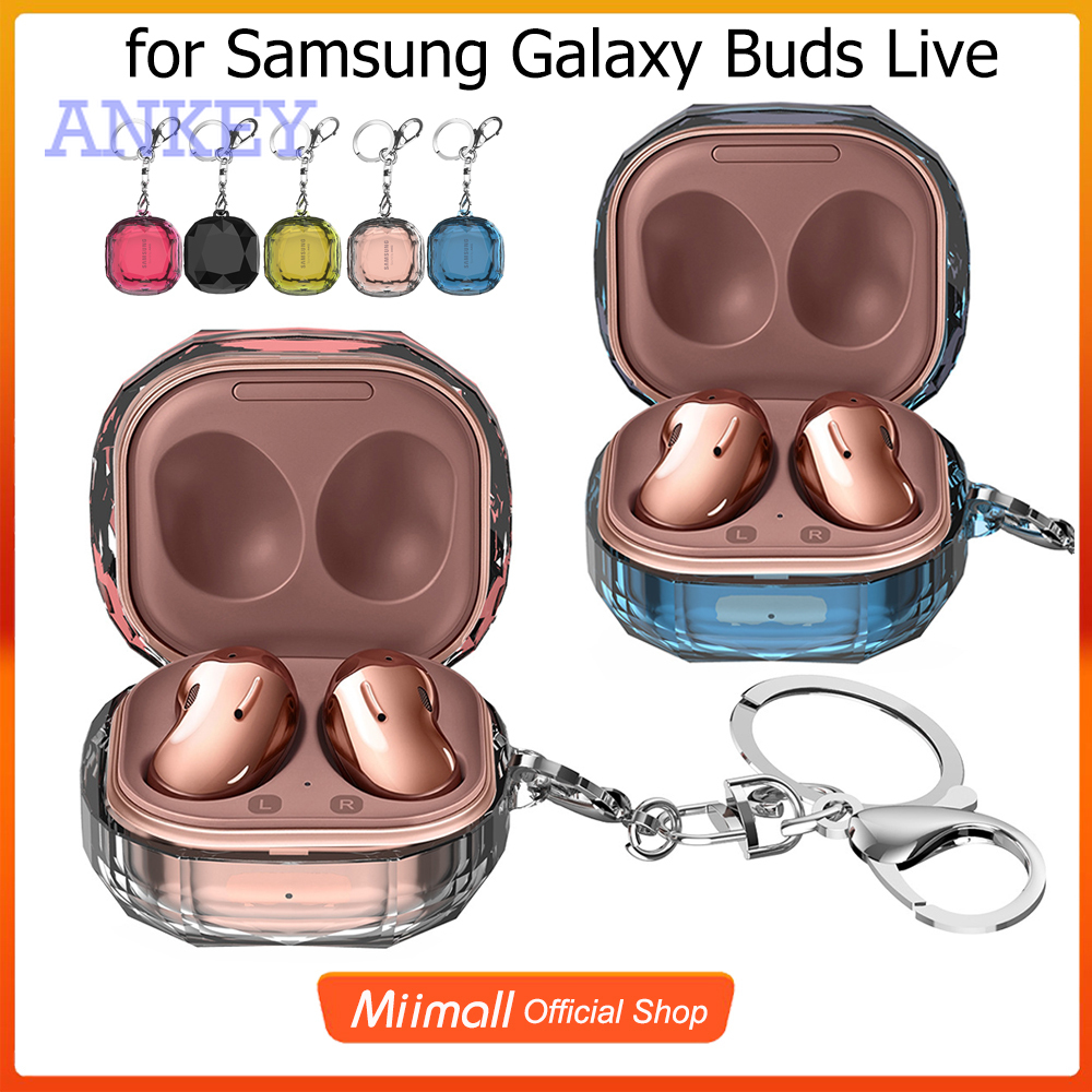 Samsung Galaxy Buds Live / Buds Pro / Buds 2 Case Vỏ bảo vệ hộp sạc tai nghe bằng PC cứng kèm móc khóa cho