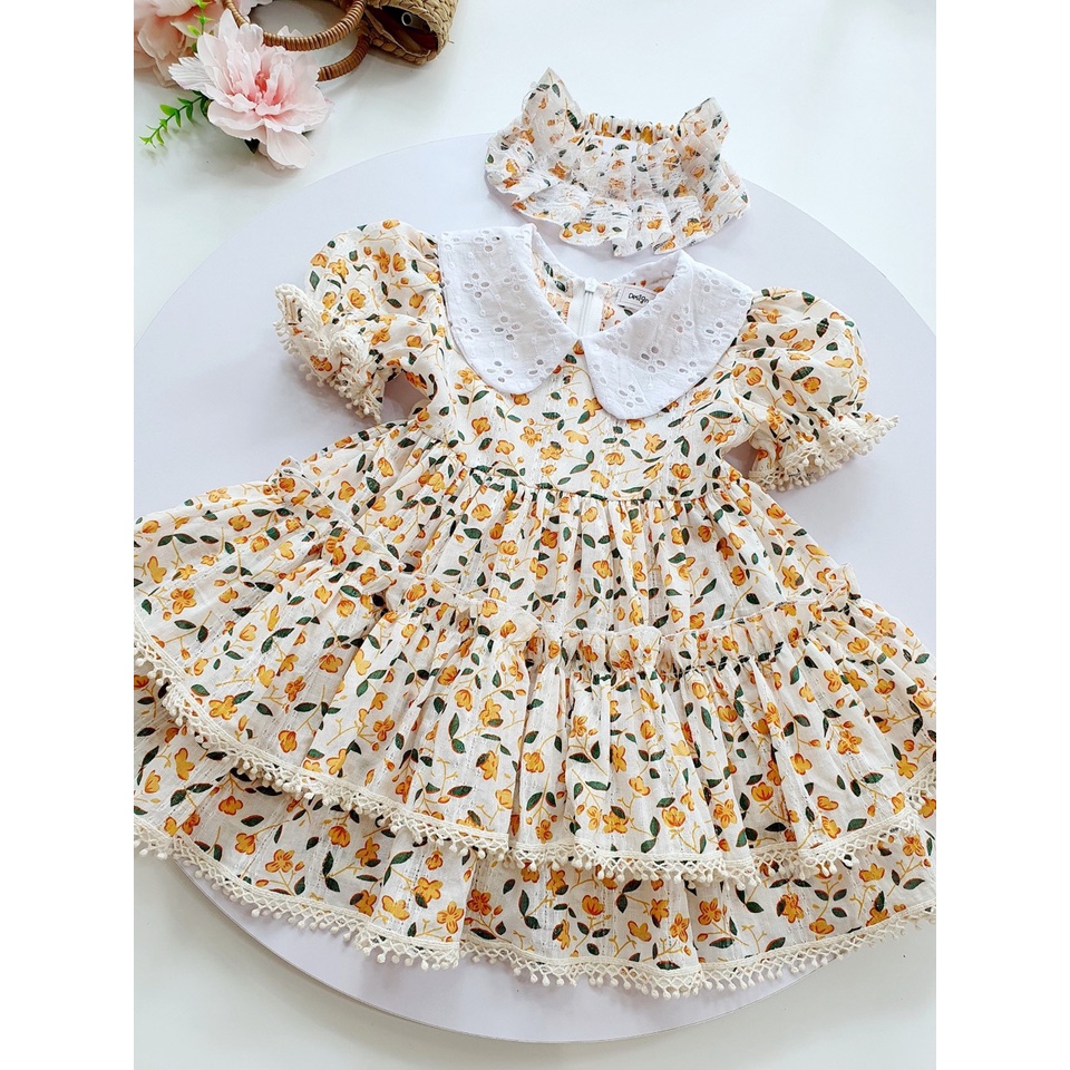 Váy trẻ em [⚡FREESHIP⚡TẶNG KÈM TURBAN] Váy đầm Thời Trang Hàng Thiết Kế Cao Cấp cho bé từ 1 - 8 Tuổi