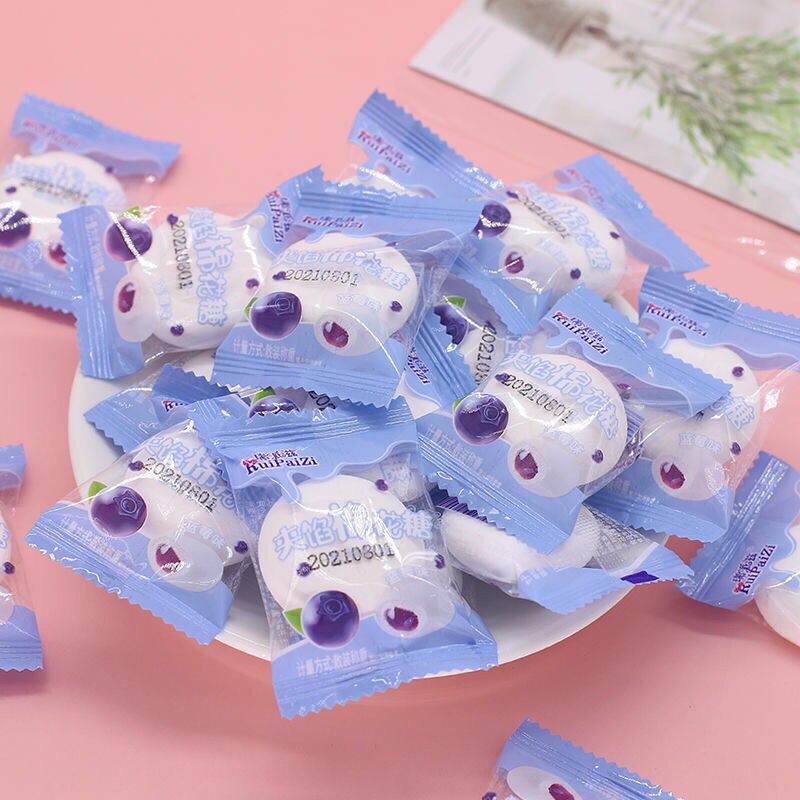 Kẹo marshmallow vị dâu, việt quất 1kg