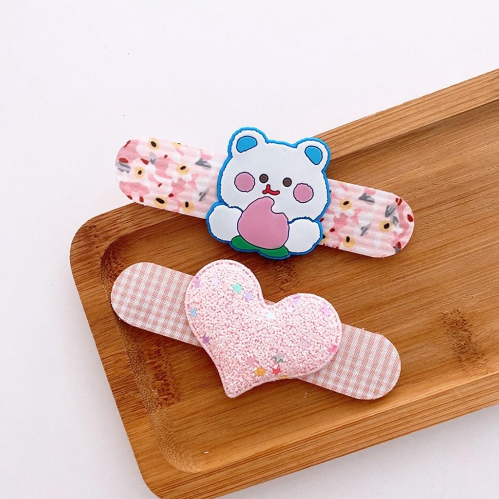 Miếng dán tóc mái dùng tạo kiểu trang trí tóc tiện lợi cho bé gái