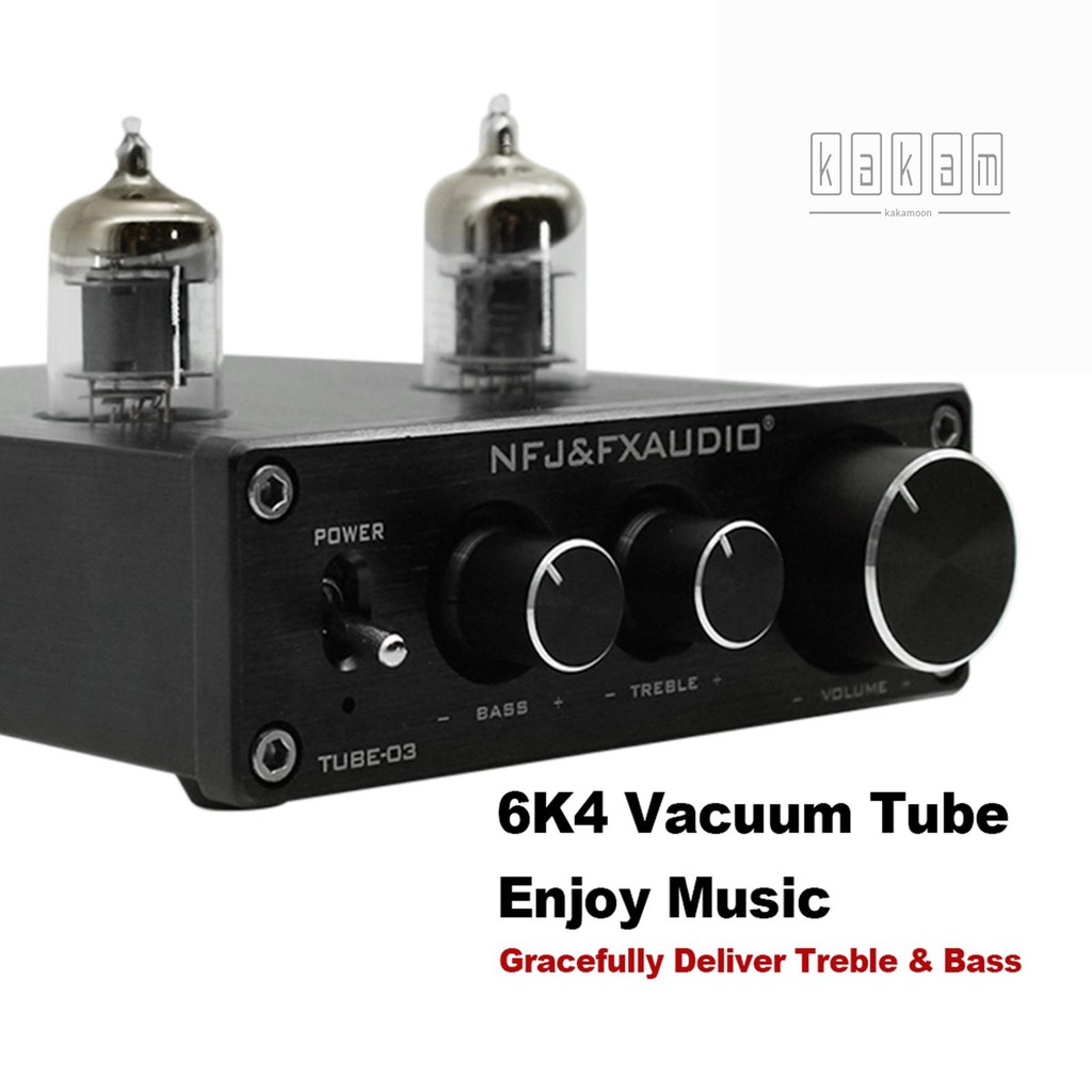 RCA Bộ Khuếch Đại Âm Thanh Mini km Fx-Audio Tube-03 6k4