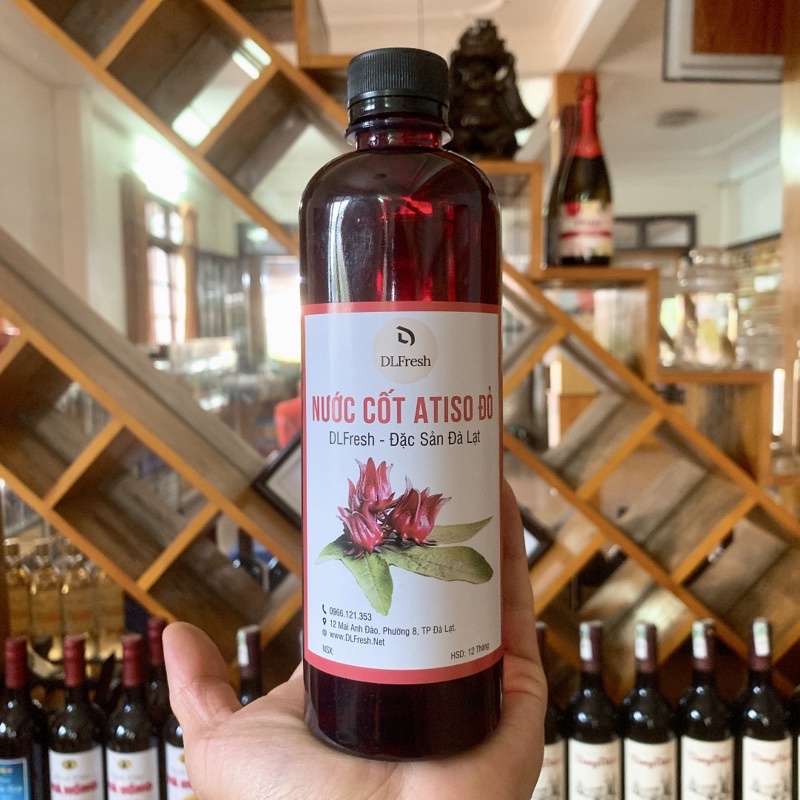 Nước cốt atiso đỏ DLFresh nước cốt trái cây tự nhiên 500ml