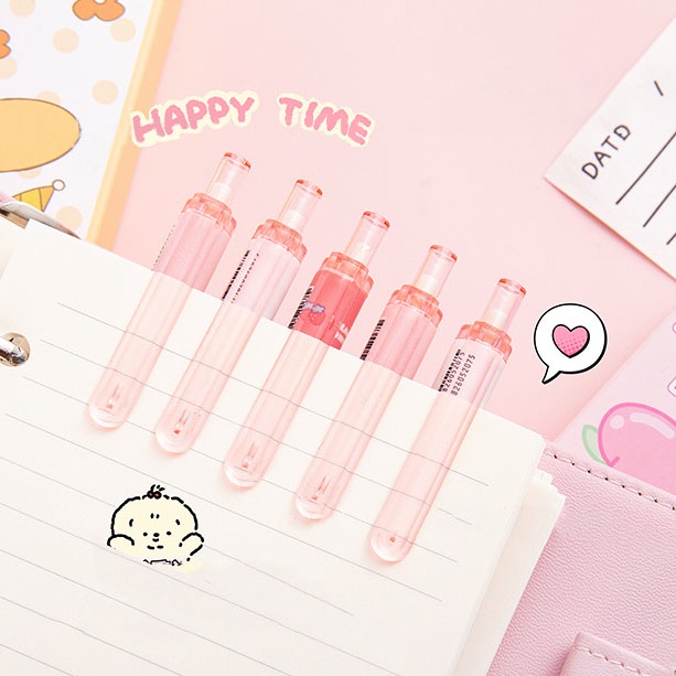 Hộp Bút Mực Gel Họa Tiết Hoạt Hình Dễ Thương Cho Học Sinh