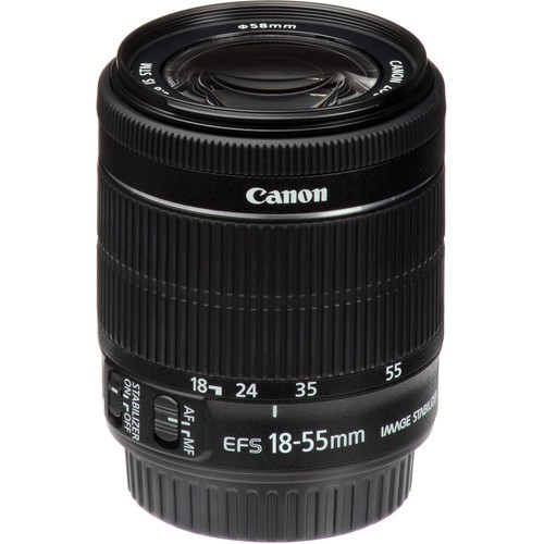 Ống kính Canon EF-S 18-55 STM f/3.5-5.6 - Mới 100%, tặng lens hood