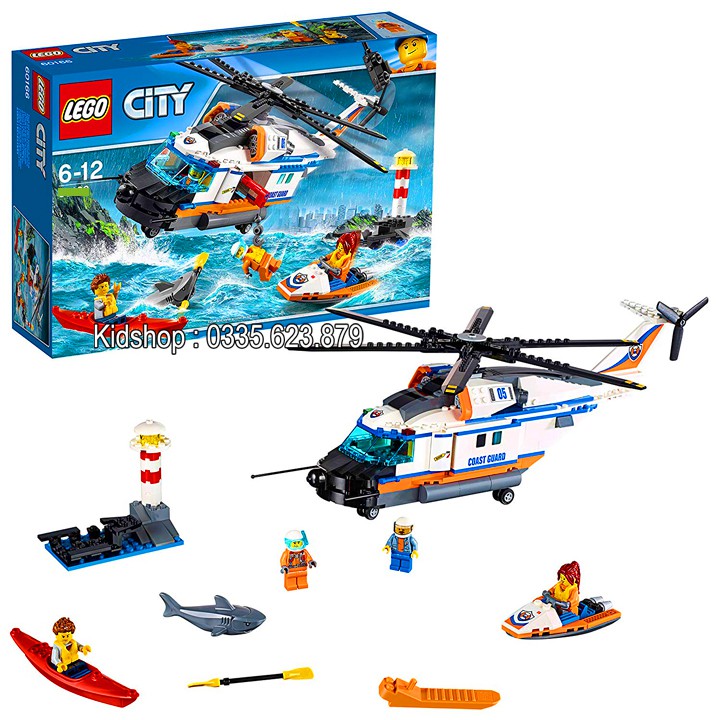 Bộ Lego Xếp Hình Ninjago Siêu Máy Bay Cứu Hộ. Có 448 Chi Tiết.