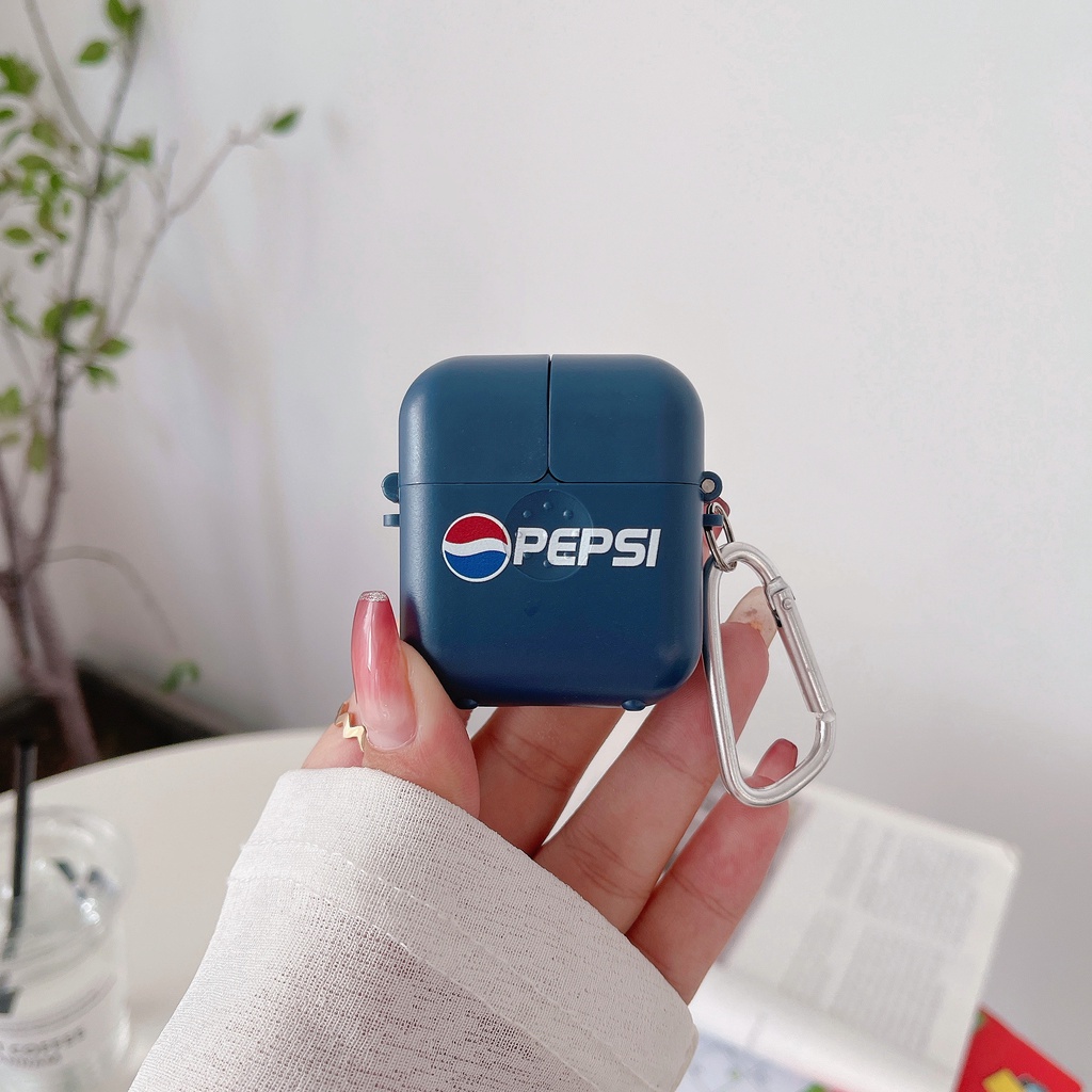 Vỏ Bảo Vệ Hộp Sạc Tai Nghe Bluetooth AirPods 1 2 pro 3 2021 gen3 Bằng PC Cứng Chống Rơi Hình Coca-Cola Sáng Tạo
