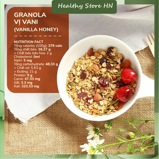 Ngũ cốc ăn kiêng Mỹ, ngũ cốc ăn kiêng giảm cân Granola vị vani B02