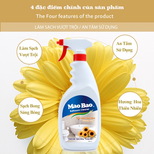 Nước Tẩy Rửa Nhà Tắm Mao Bao 600ml