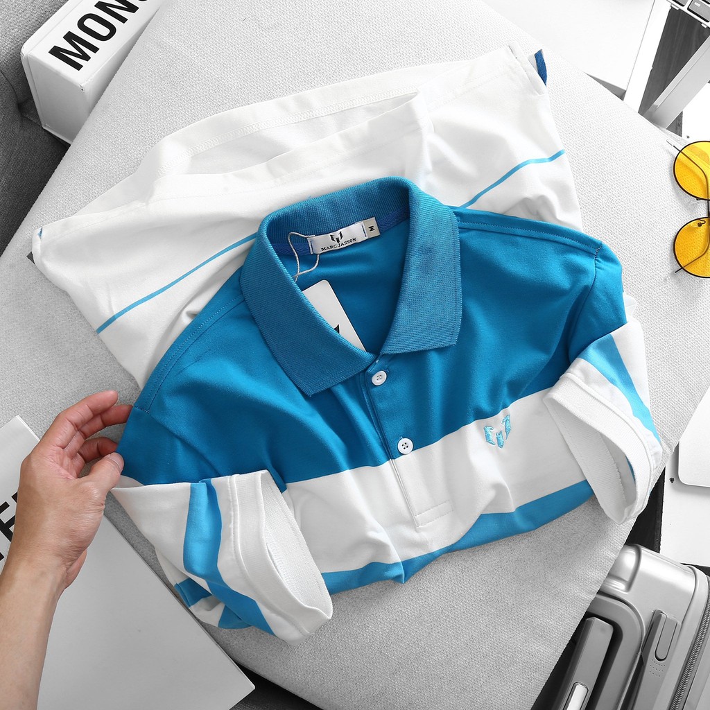 Áo Thun Polo Nam Có Cổ, Tay Ngắn MARC S4 - Chất Liệu Cotton Cá Sấu 100%, Form Suông Basic Thoáng Mát, Thoải Mái.
