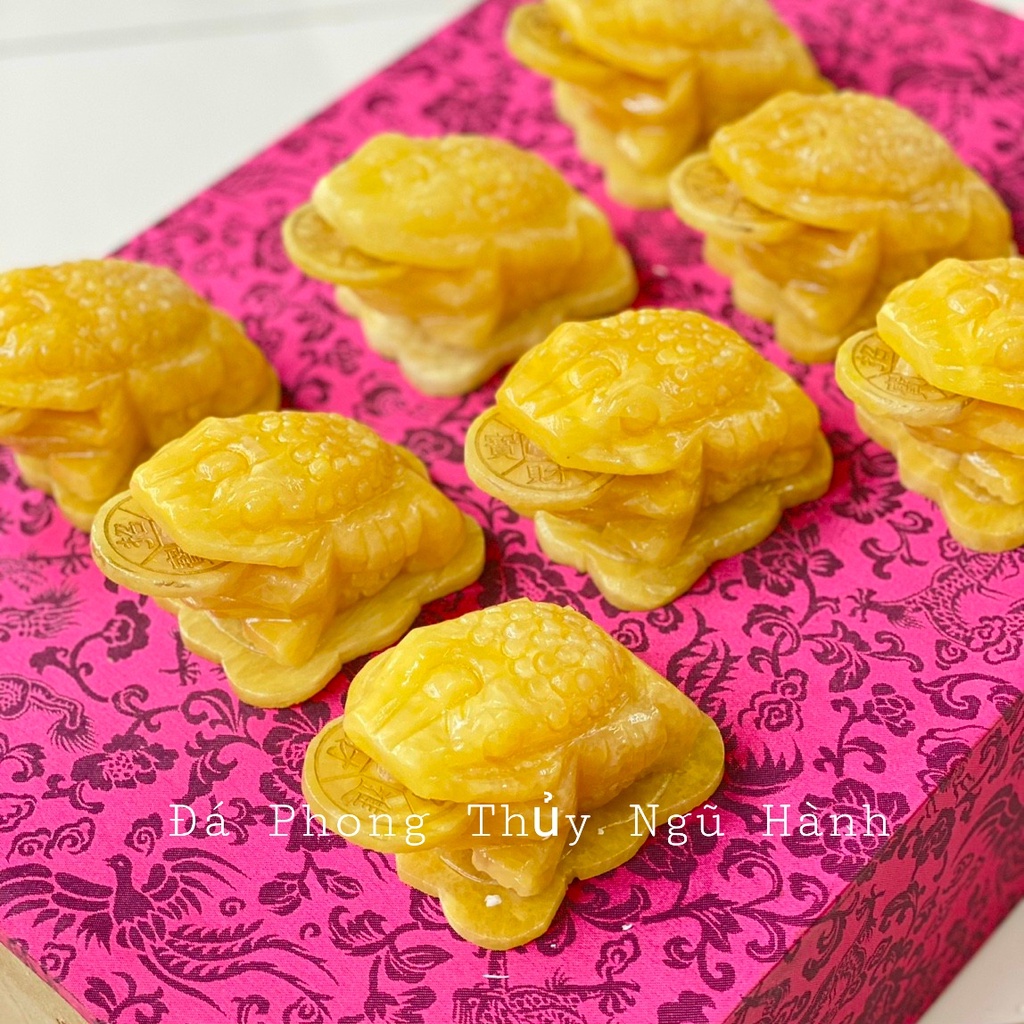 Cóc ba chân, Thiềm Thừ phong thủy Đá Ngọc Hoàng Long - Dài 12cm & 15cm