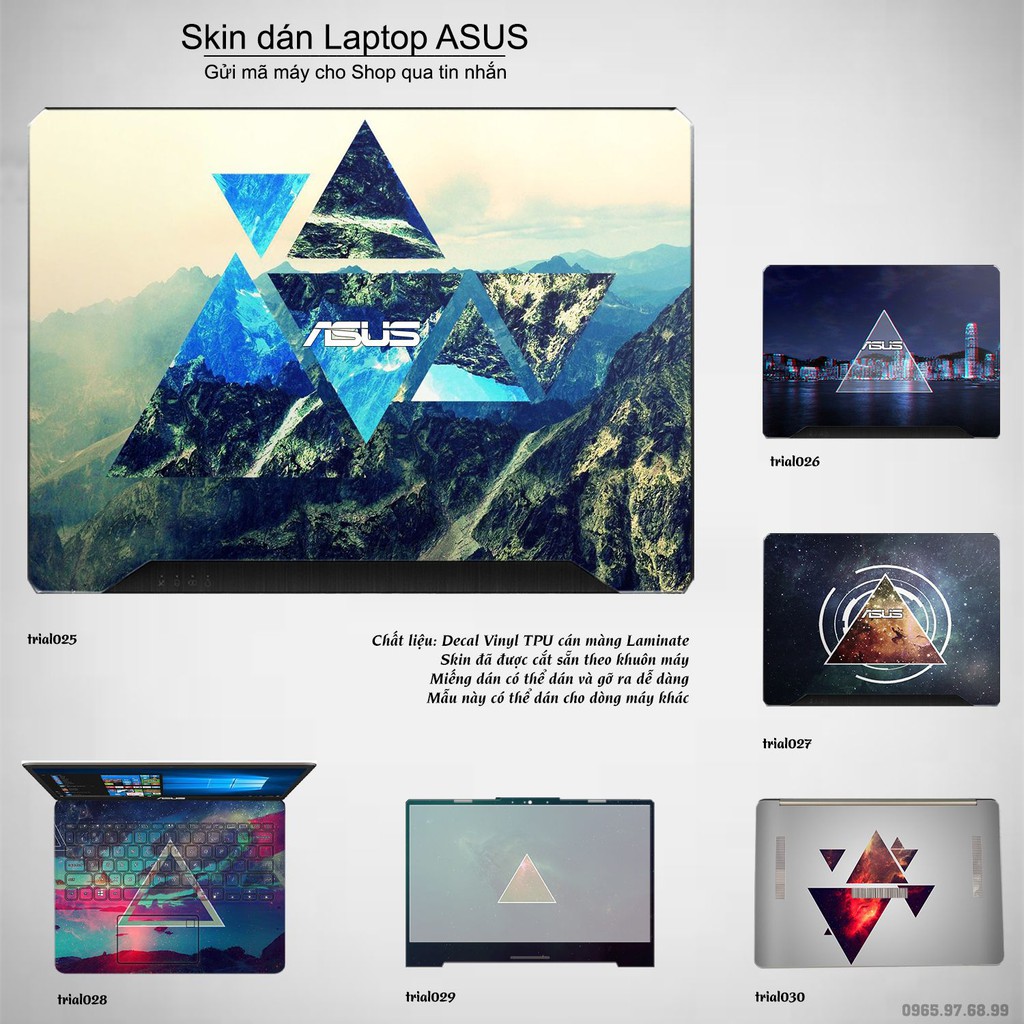 Skin dán Laptop Asus in hình Đa giác _nhiều mẫu 5 (inbox mã máy cho Shop)