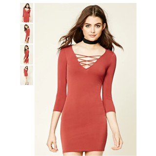 Đầm body thun xk f21