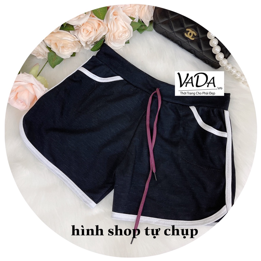 Quần đùi viền chất thun co giãn thoải mái - Thời Trang VADA