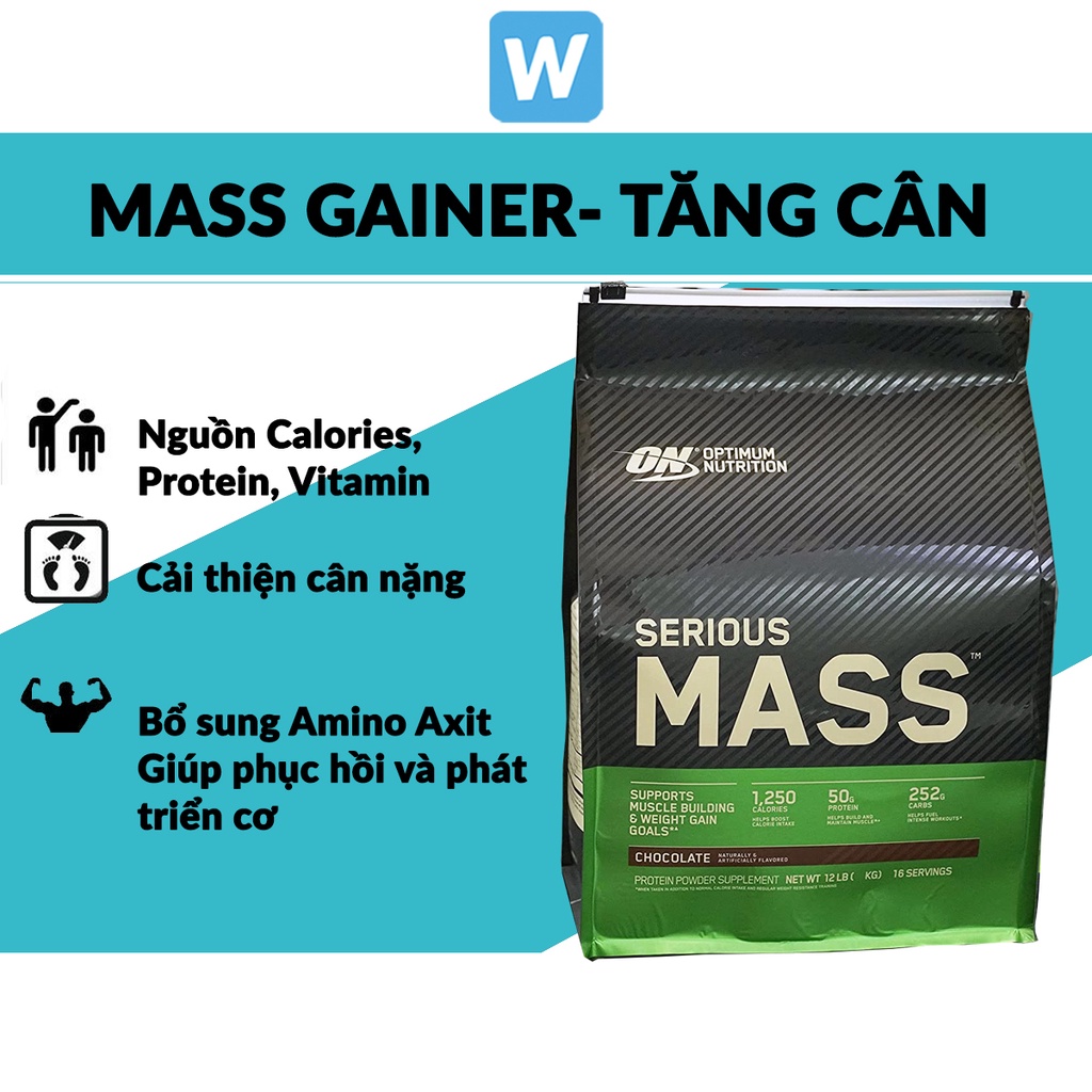Sữa tăng cân Serious Mass Gainer 6Lbs 12lbs - Super Muscle Grow Gainer