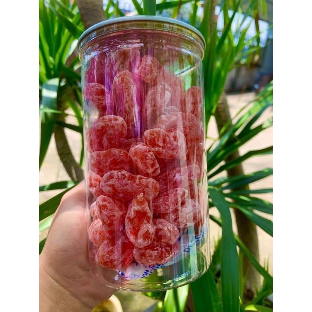Ô mai xí muội  đào hồng phấn hộp 500g.