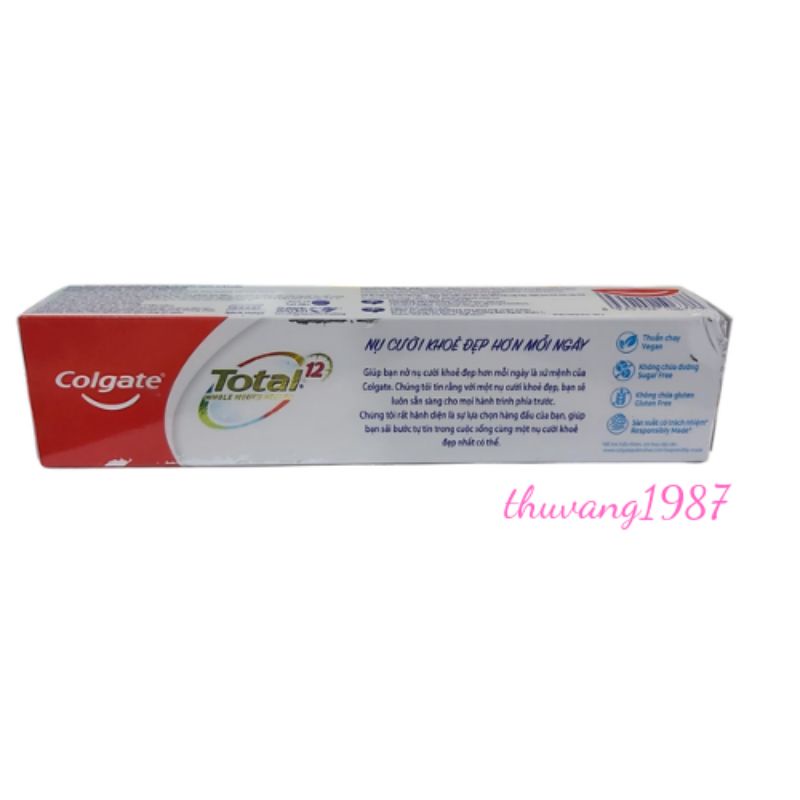 Kem đánh răng Colgate total bạc hà 190g