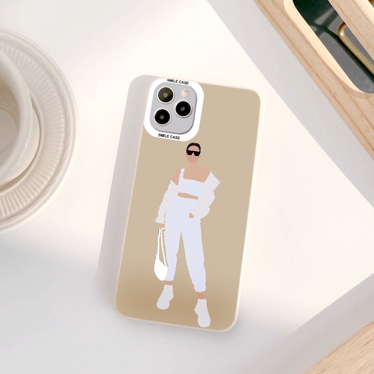 Ốp lưng iPhone 8 PLus girl xinh siêu mẫu áo trắng ốp điện thoại iPhone 11 Pro Max Xs Max XR 6 6s 7 8 Plus 12 13 pro max