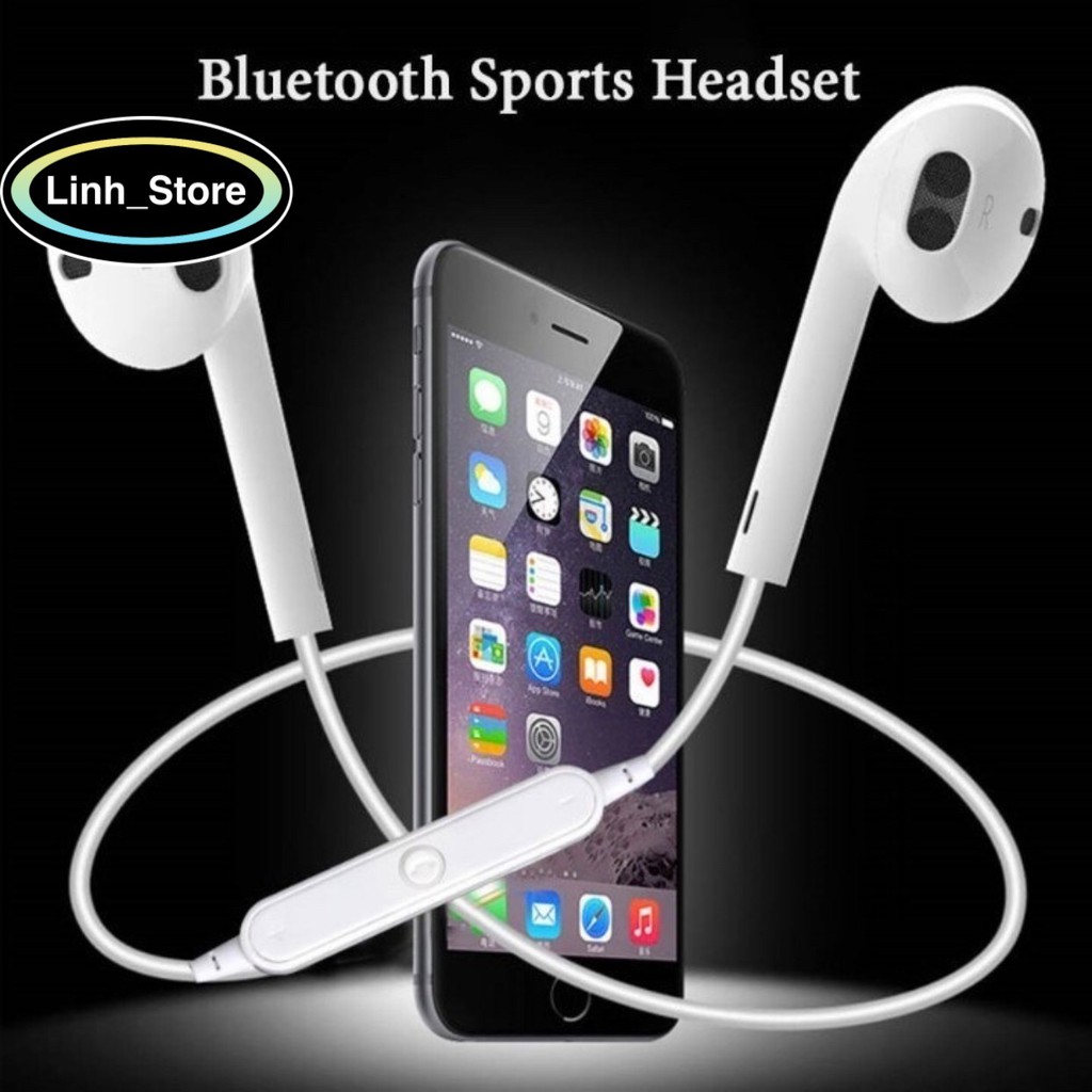 Tai Nghe Bluetooth Thể Thao S6 Sports Headset có Míc đàm thoại