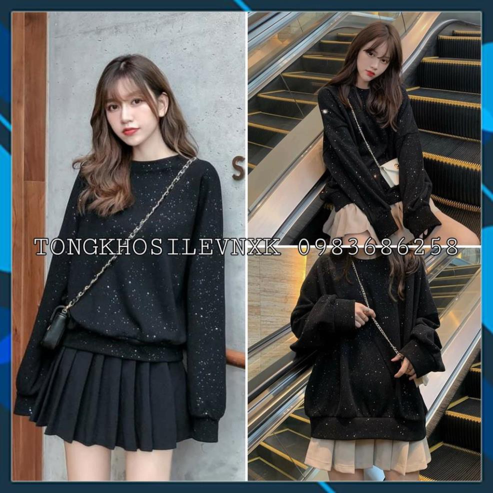 👚 ÁO NỈ LÓT LÔNG NHŨ KIM TUYẾN BLING BLING HOT - (Sp sẵn)