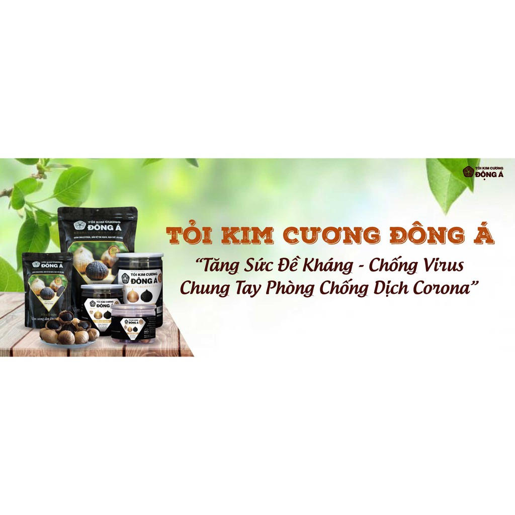 Hộp Tỏi đen kim cương Đông Á- Hộp 200g