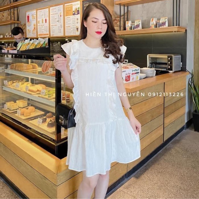 VÁY SUÔNG VIỀN BÈO ĐUÔI CÁ