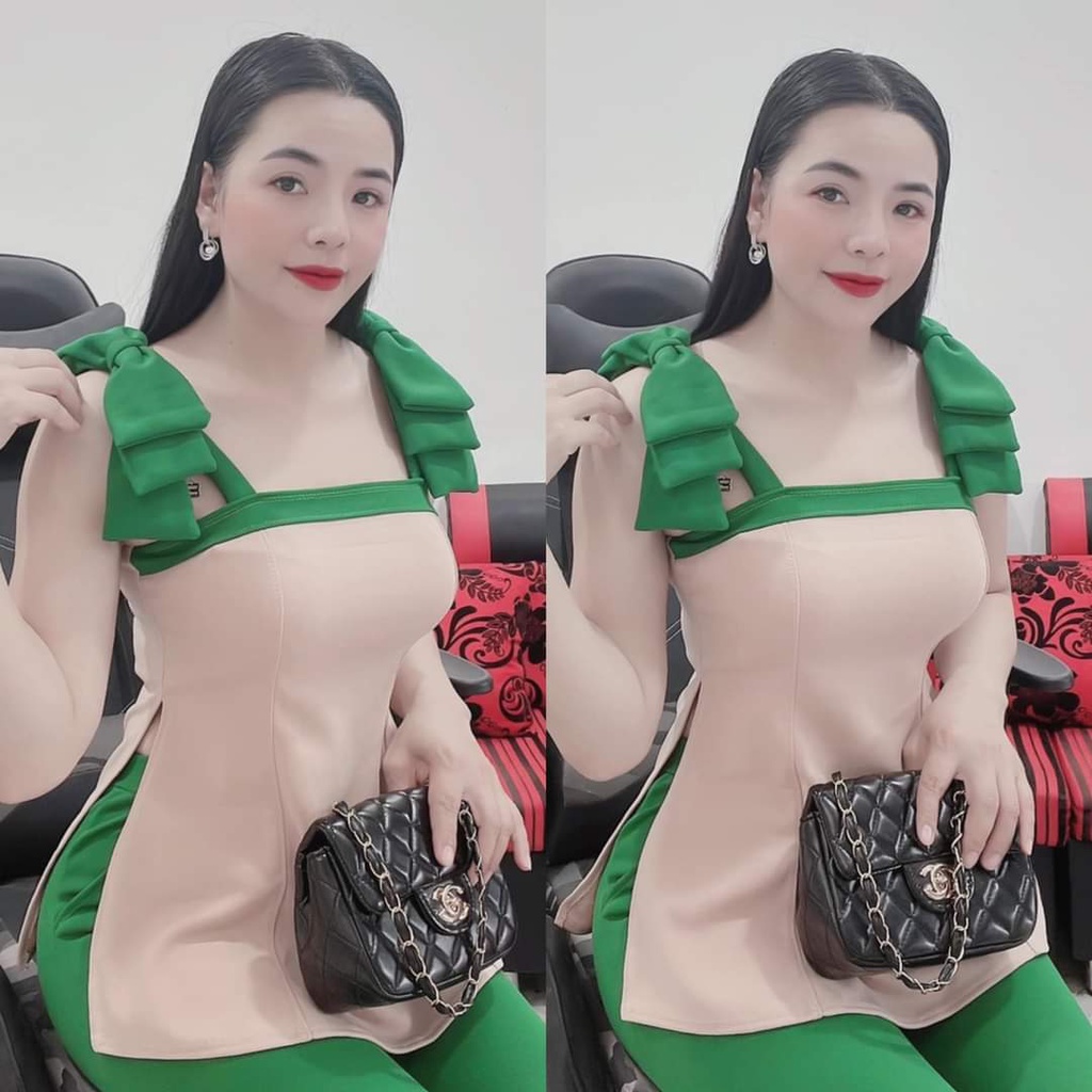 SET ĐỒ BỘ THUN CÁT HÀN DÀI HAI DÂY MẶC TẾT DÀNH CHO NỮ - CHTK1