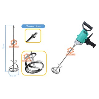 Cây khuấy bột - cấy khuấy sơn DCA đầu ren