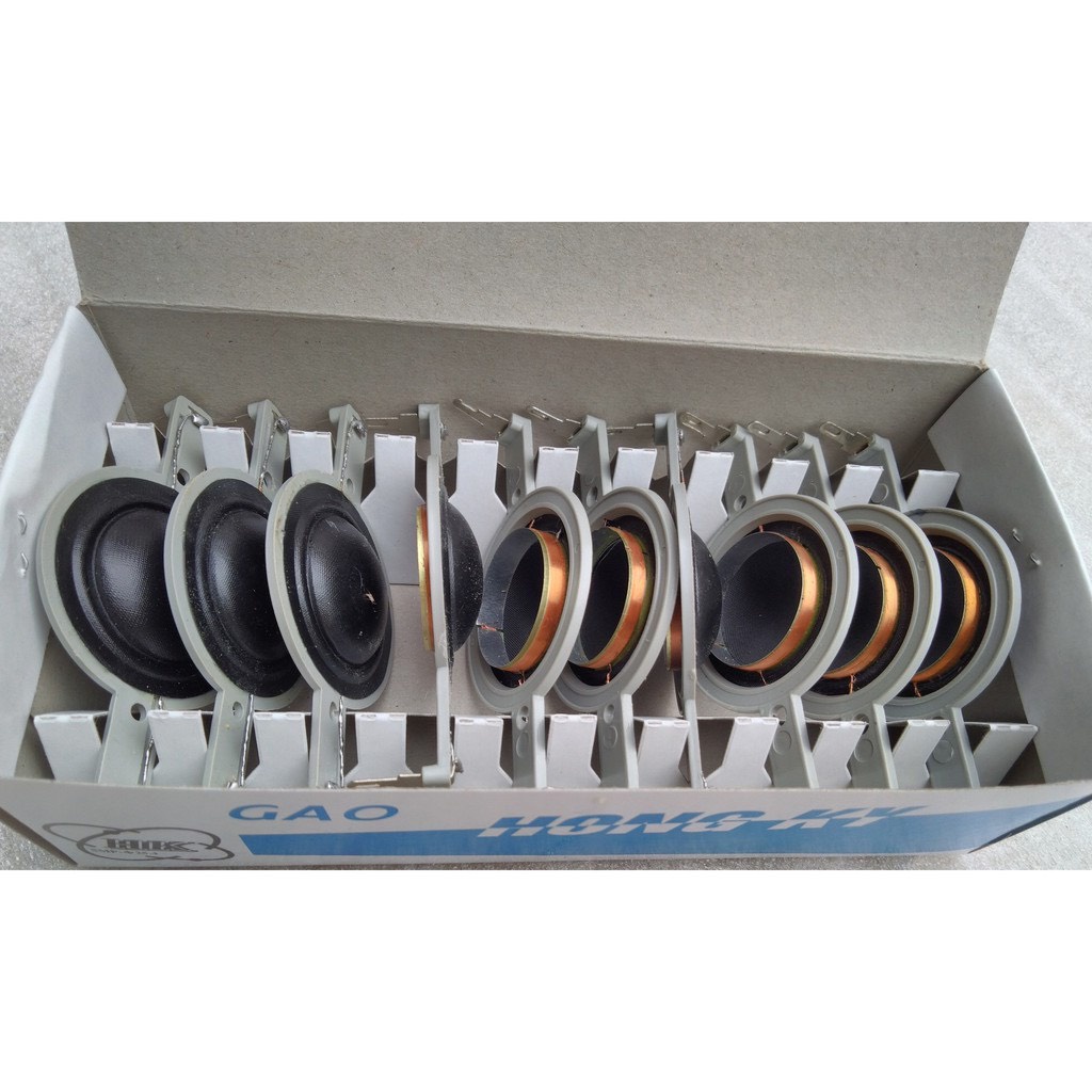 1 HỘP CÔN LOA - COIL LOA TREBLE 25MM MÀU ĐEN MÀNG LỤA
