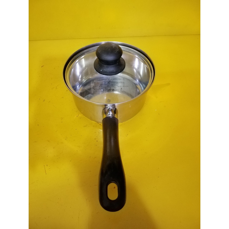 Quánh inox nội địa Nhật, size 17cm, cao 8cm (mã 643), Dùng được bếp từ