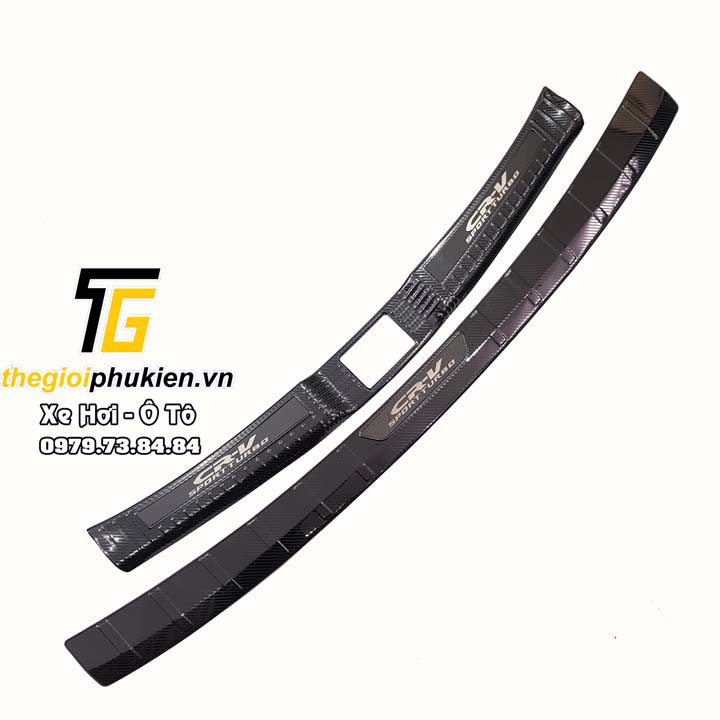 Ốp chống trầy cốp cacbon xe Honda CRV 2018- 2021 - Vân Carbon cao cấp