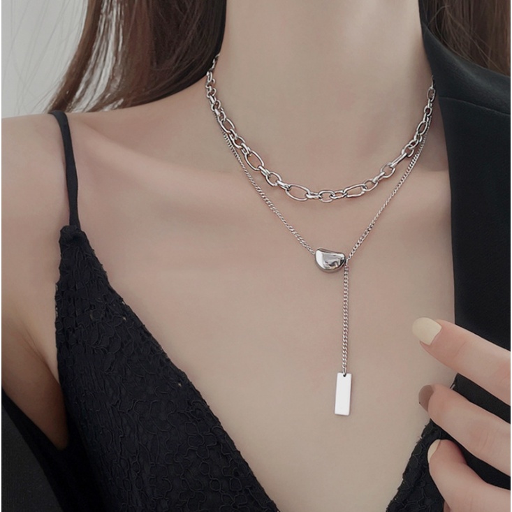📛 RẺ VÔ ĐỊCH 📛 DÂY CHUYỀN XÍCH MẶT HẠT ĐẬU PHONG CÁCH HÀN QUỐC