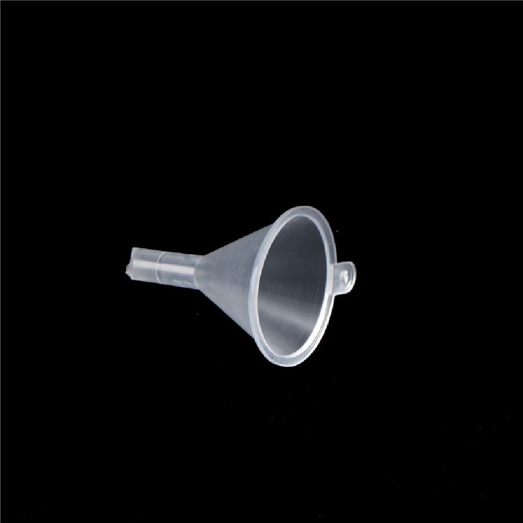 {FCC} 10pcs Mini Plastic Funnel Hopper Perfume Emulsion Packing Tool K