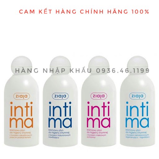 [Chính hãng] Intima Dung Dịch Vệ Sinh Phụ Nữ Dạng Sữa Ziaja Balan đủ Màu 200ml Date Xa Nhất-Ba lan