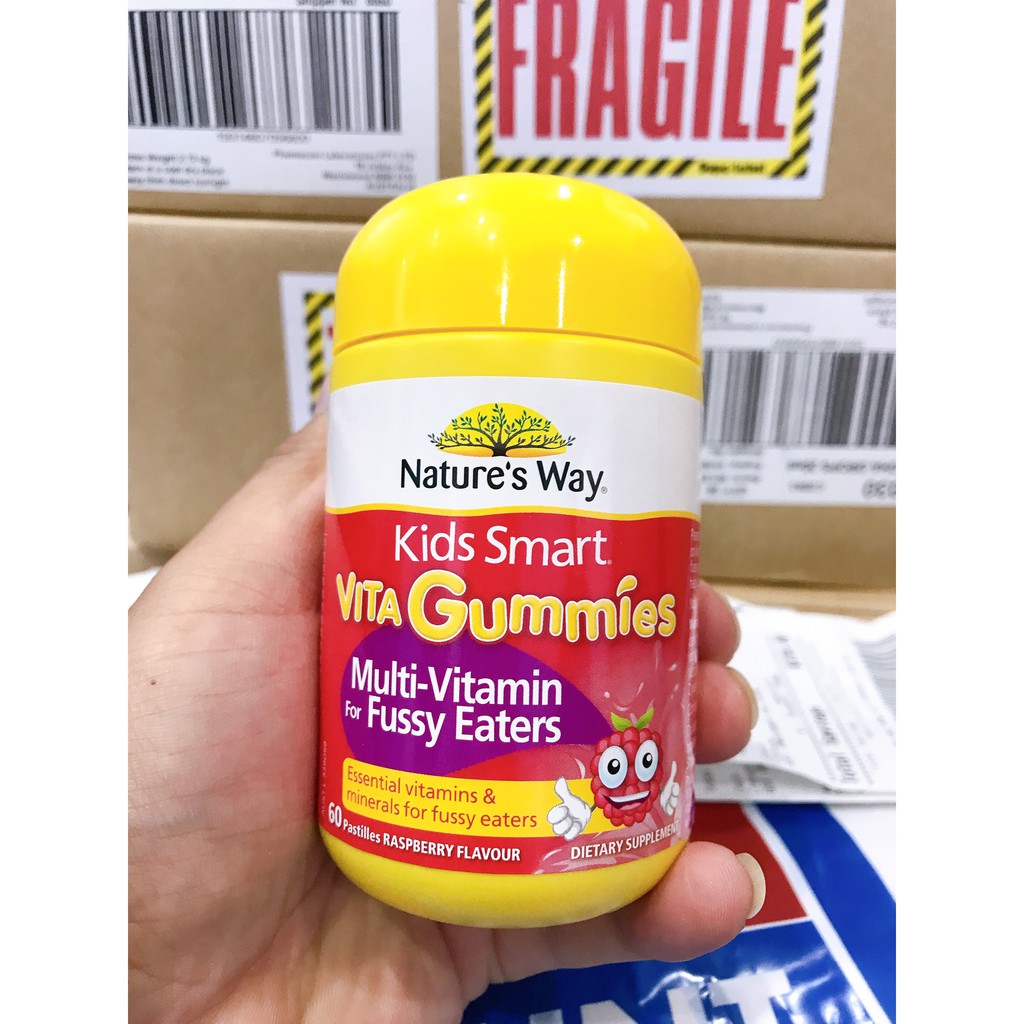 [Tem Chemist] Kẹo Vita Gummies Multi Vitamin For Fussy Eaters Cho Trẻ Biếng Ăn, 60 Viên