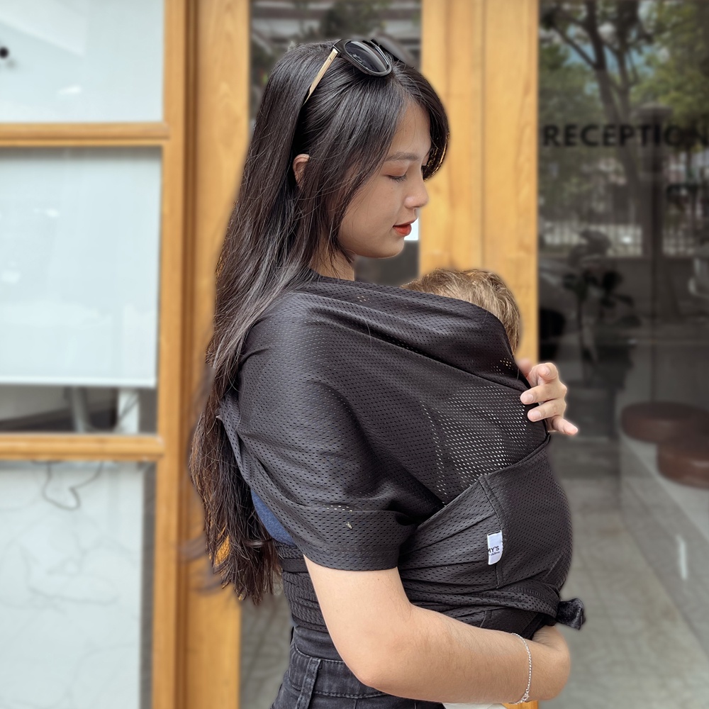 Địu Vải Em Bé Jumy's, Điụ Trợ Lực, Địu Cho Bé Sơ Sinh-18tháng(&lt;20kg) Cotton Thoáng Mát, Mềm Mịn