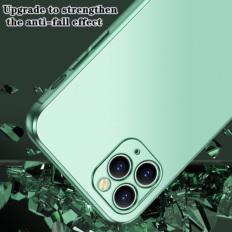 Ốp điện thoại tpu silicon mềm mạ điện màu đục thích hợp cho Iphone 12 11 Pro Max X 13 Pro Max