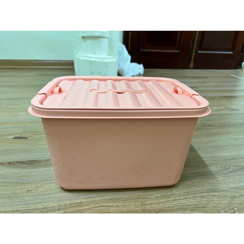Thùng Nhựa Đựng Đồ Nắp Có Quai Xách Việt Nhật Cao Cấp - An Ann