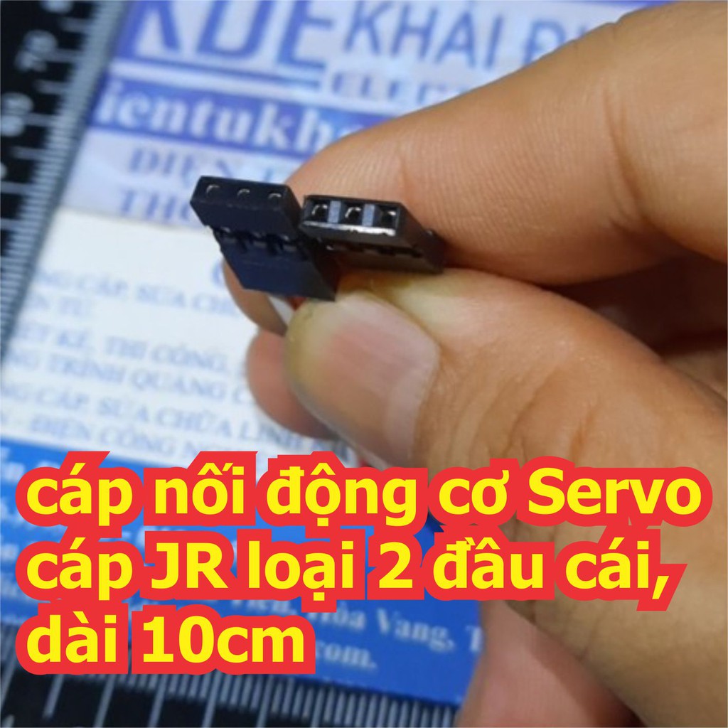 5 cái cáp nối động cơ Servo cáp JR loại 2 đầu cái, dài 10cm kde7044