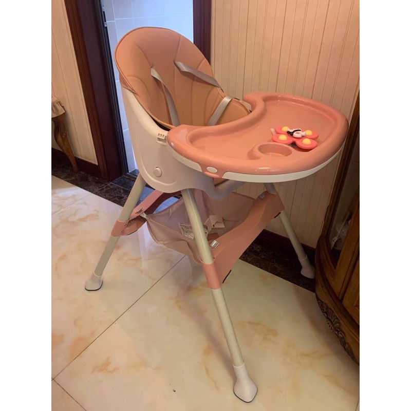 [FREESHIP] Ghế ăn dặm có bánh xe giá rẻ . Ghế ăn dặm BELLY BABY cho bé có đệm