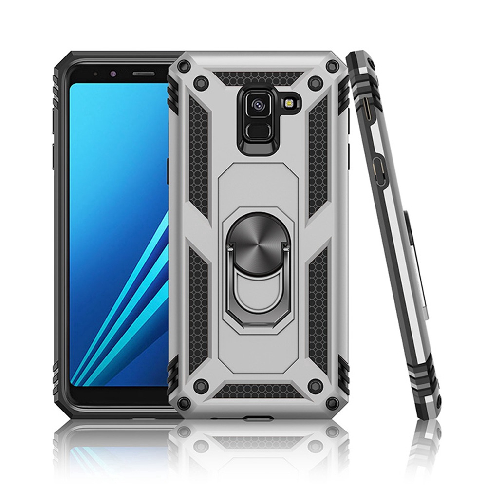 Ốp điện thoại PC cứng có giá đỡ sang trọng cho SAMSUNG GALAXY A8 / A8 PLUS 2018
