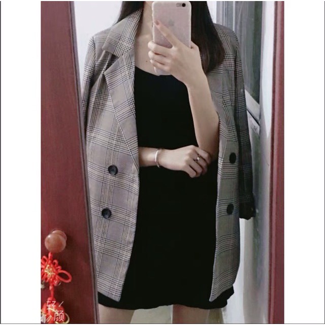 (HÀNG ORDER) Áo Blazer kẻ 2 hàng cúc hot hit GNCM | BigBuy360 - bigbuy360.vn