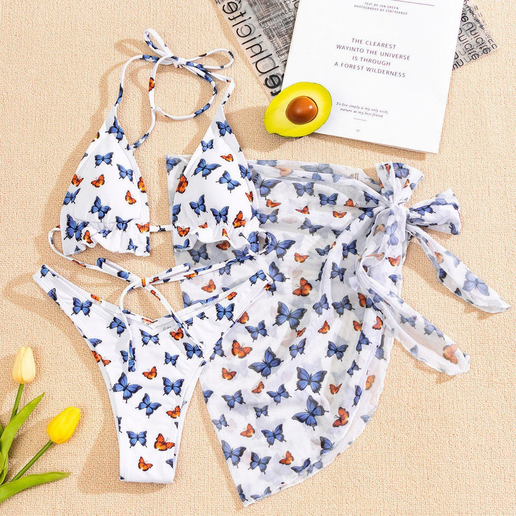 【niaorenmall.vn】Bikini Hai Mảnh In Hình Bướm Gợi Cảm Cho Nữ | BigBuy360 - bigbuy360.vn