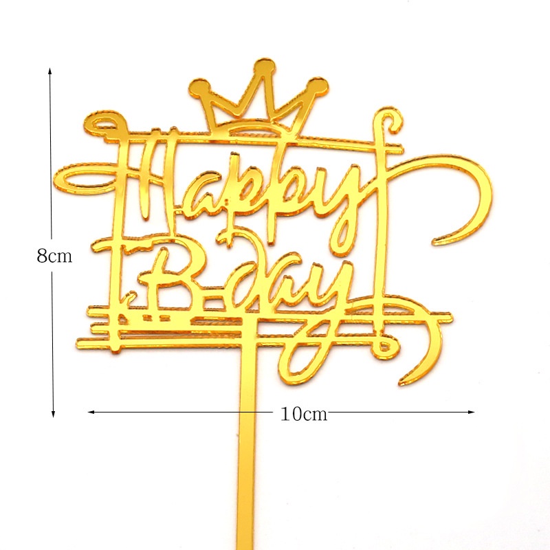 Phụ kiện trang trí bánh kem sinh nhật bằng Acrylic Acrylic độc đáo