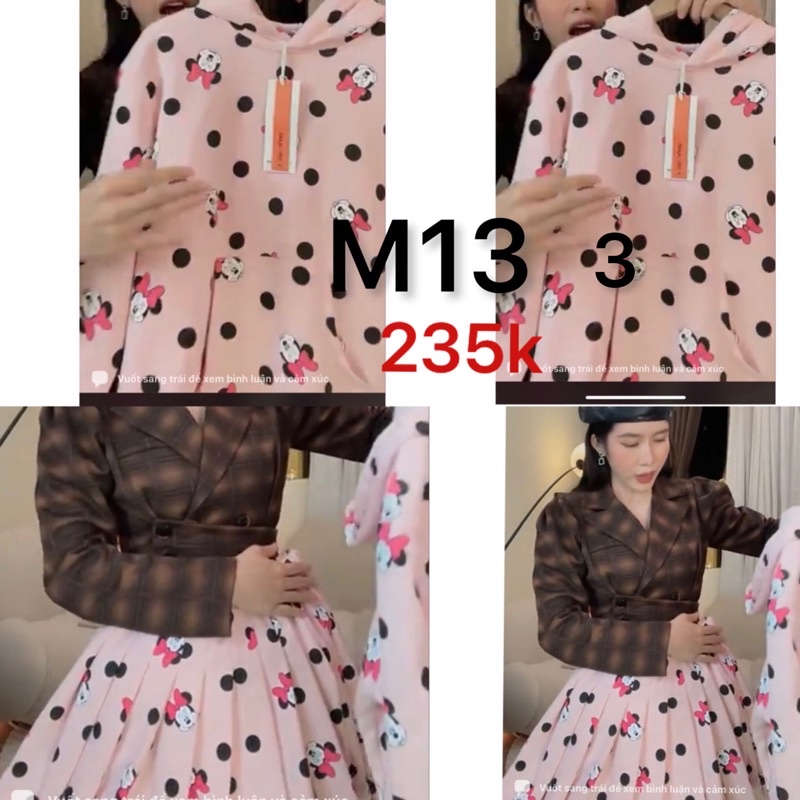 Set váy nỉ mickey