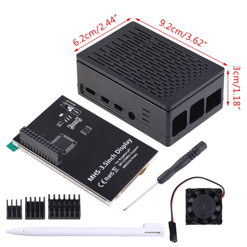 Màn Hình Cảm Ứng Kèm Quạt Tản Nhiệt NAMA 4 inch 60 + fps 800x480 Cho Raspberry Pi